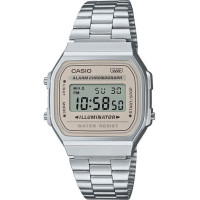 Casio A168WA-8AYES Ανδρικό Ψηφιακό Ρολόι Ανοξείδωτο Ατσάλι 36 mm